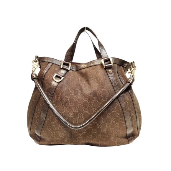 Gucci Handbags - Authentic Gucci Leather/ Canvas Bag